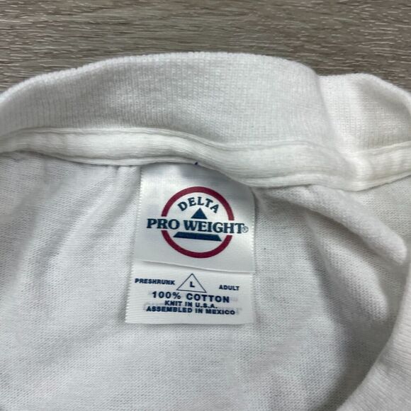 Vintage Shirt Mens Large White Funny You Dont Know Me Witness Protection 90s - Picture 3 of 8